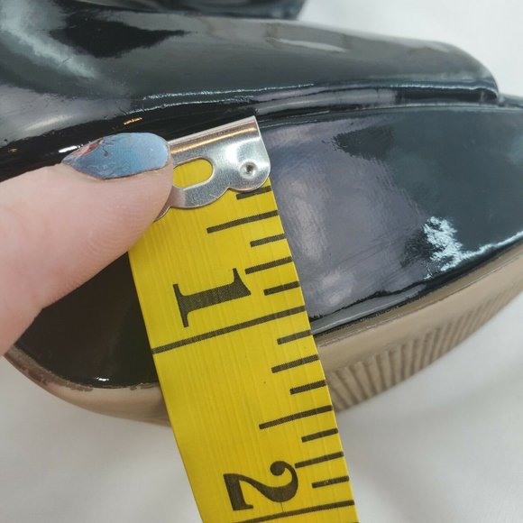 City Streets Womens Black Patent Block Heels Sz 7 - Picture 12 of 15
